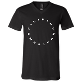 Filipino American Unisex Jersey V-Neck T-Shirt